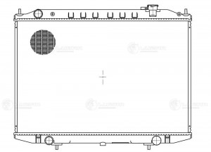 Радиатор охл. для а/м Nissan NP300 (08-) 2.5D LRc1432 LRC1432 LUZAR