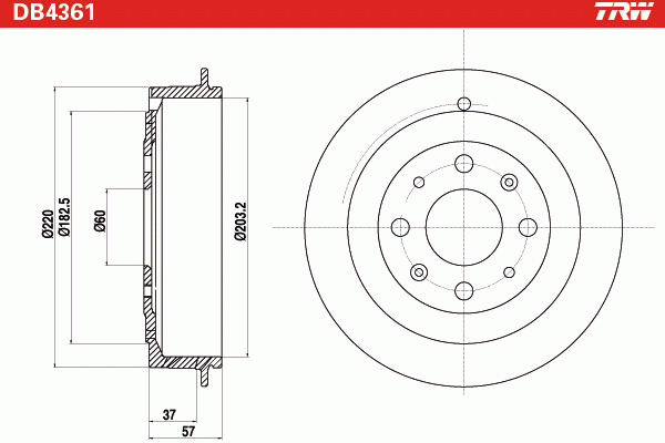 GRANDE PUNTO (2005>) DB4361 TRW