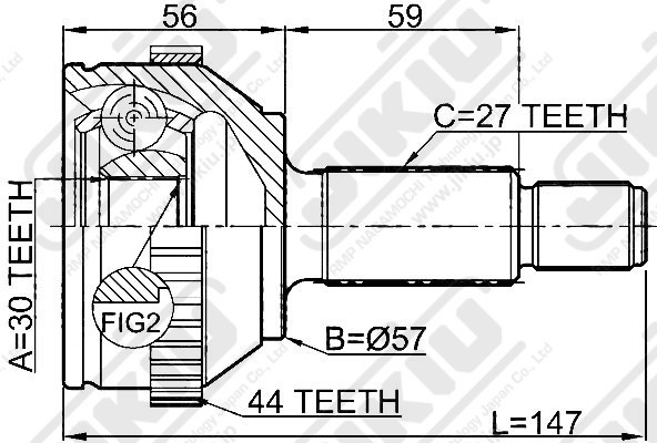 ШРУС JC51006 JC51006 JIKIU