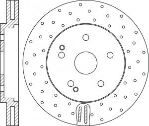 Диск тормозной передний перфорированный MERCEDES ML W166 RN1702DSET RN1702DSET NIBK