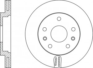 Диск тормозной RENAULT DUSTER 2012 RN43007 RN43007 NIBK