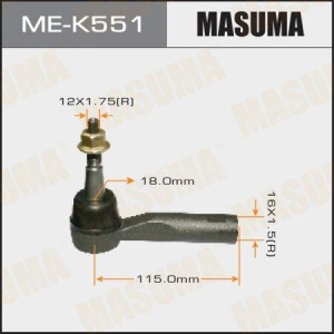 Наконечник рулевой тяги CHEVROLET Cruze (10-),Orlando (11-) левый/правый MASUMA ME-K551 MASUMA