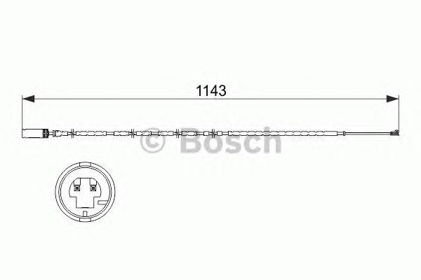 датчик износа тормозных колодок задних! L=1143\ BMW E84 all 09> 1 987 473 517 BOSCH