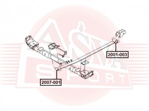 Втулка, стабилизатор 2007001 2007-001 ASVA