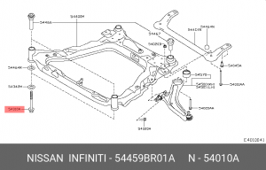 болт!\ Nissan 54459BR01A NISSAN