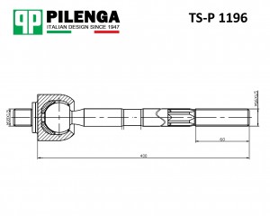 Рулевая тяга SPRINTER, CRAFTER, с 2006 TS-P1196 TSP1196 PILENGA