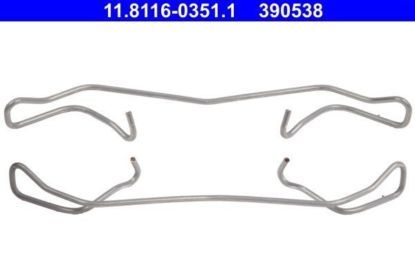 Пружина SKODA Octavia (04-) колодок тормозных передних ATE 11.8116-0351.1 ATE