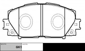 Колодки тормозные TOYOTA Aqua 2011 ~ 2021 / Corolla 2019 ~ / Corolla Axio 2013 ~ GK1186 CTR