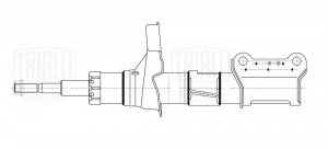 Амортизатор Volvo XC90 (02-) (стойка) перед. AG 10087 AG 10087 TRIALLI