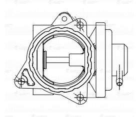 клапан EGR!\ Audi A3, Skoda Fabia, VW Golf V 1.9-2.0TDi 03> LVEG 1863 LUZAR
