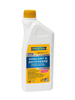 Антифриз желтый Concentrate 1.5л TTC Protect C11 RAVENOL 1410100-150-01-999 RAVENOL