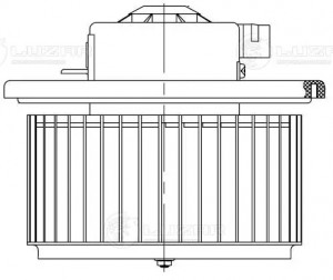 Мотор отопителя NISSAN Teana (J31) (02-) LUZAR LFH1431 LUZAR
