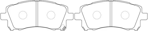 Колодки тормозные передние (SUBARU FORESTER 9702/LEGACY 9603/OUTBACK 0003) BP273 BP27390 SB NAGAMOCHI
