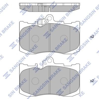 Колодки тормозные дисковые Lexus GS 450/460 06 SP1773 SP1773 SANGSIN