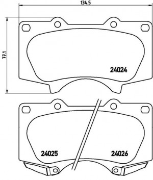 Колодки тормозные P83102 P83102 BREMBO