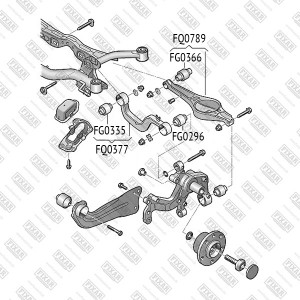 Сайлентблок рычага SKODA Octavia 04- FG0335 FG0335 FIXAR