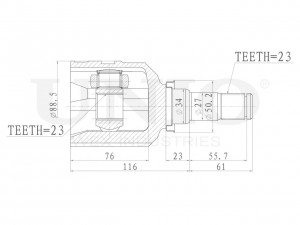 ШРУС внутренний CVJ-30008 UNIO