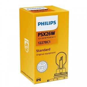 Лампа 12V PSX26W PG18.5d-3 PHILIPS 12278C1 PHILIPS