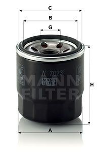 OPEL/ NISSAN/ MAZDA/ MITSUBISHI/ KIA 95> W7023 MANN FILTER