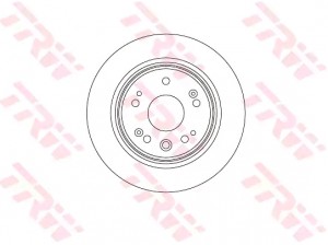 Диск тормозной HONDA CR-V (02-06) задний (1шт.) TRW DF8083 TRW