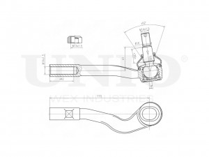 Наконечник рулевой правый SSP-10078 UNIO