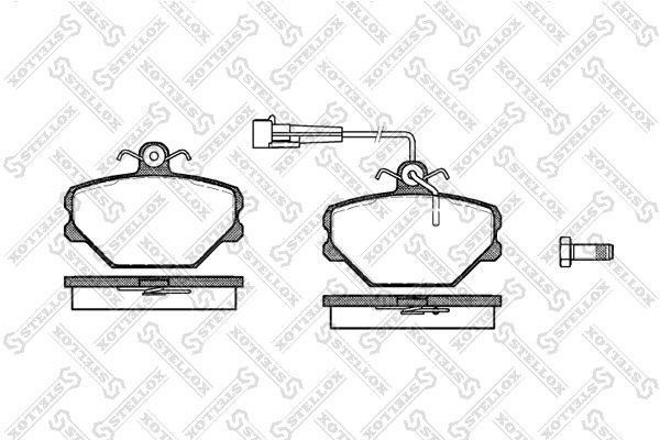 264 02=FDB524 !колодки дисковые п.\ Fiat Tempra 1.4i-1.6i 90-93/Tipo 1.1-1.9D 88 275-002-SX STELLOX