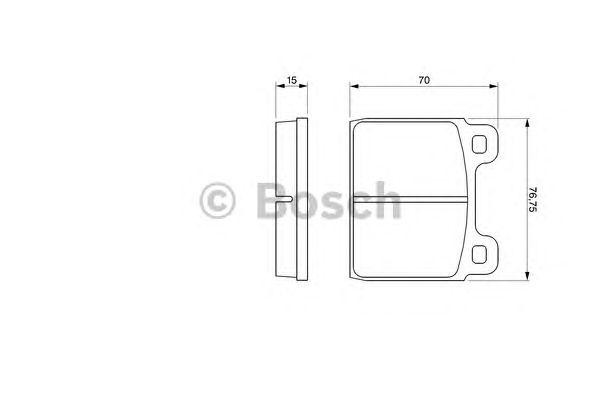 Колодки тормозные OPEL Vectra B (96-02) передние (4шт.) BOSCH 0 986 460 113 BOSCH
