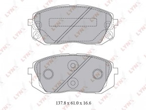 Колодки тормозные передние подходит для HYUNDAI iX35 2.0 10, KIA Sportage 2.0 10 BD-3621 LYNXAUTO