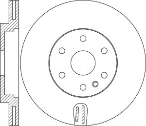 Диск тормозной Cadillac SRX 09 - RN1662 RN1662 NIBK