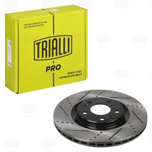 Диск торм. Haval Jolion (21-) 4WD перед. d=320 перф., слотир. (DF 1245s) PRO DF 1245S TRIALLI