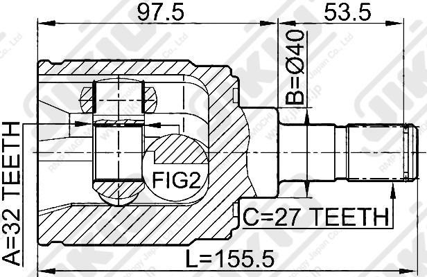 ШРУС JC28028 JC28028 JIKIU