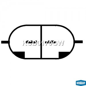 Компрессор CHEVROLET Aveo (02-) кондиционера KRAUF KCD0170GW KRAUF