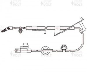 Датчик ABS для а/м Mitsubishi Lanсer X (07-)/ASX (10-)/Outlander (07-) задн. пра VSABS1104 START VOLT