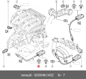 ДАТЧИК КИСЛОРОДА 8200461432 8200461432 RENAULT