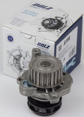 Насос водяной AUDI A4 (B5, B6), SKODA OCTAVIA (1U) 1.8, VW PASSAT (3B) 1.8-2.0 A A186 DOLZ