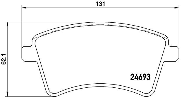 P68044 [7701209864] !колодки дисковые п.\ Renault Kangoo 1.6/1.5DCi 08> P68044 BREMBO