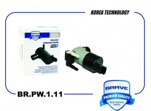 Насос омывателя стекол BR.PW.1.11 28920-BU010 Nissan Qashqai J10E -13, Qashqai I BRPW111 BRAVE