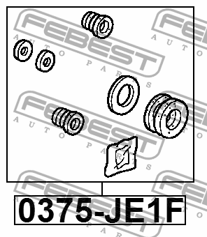 Ремкомплект суппорта тормозного переднего HONDA FIT 0375-JE1F 0375-JE1F FEBEST