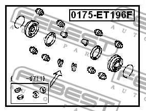 Ремкомплект тормозного суппорта 0175-ET196F 0175-ET196F FEBEST