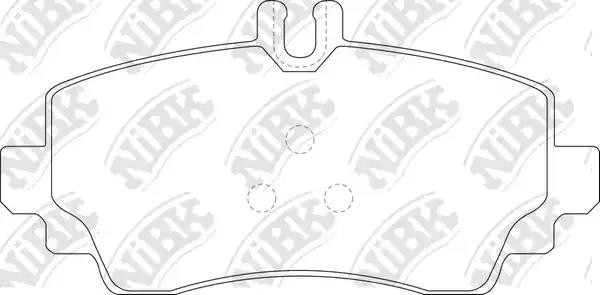 Колодки тормозные MERCEDES Vaneo (02-05) передние (4шт.) NIBK PN0124 NIBK