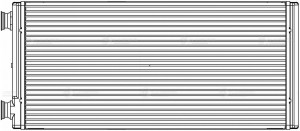 Радиатор отопителя, TGA, TGL, TGM, TGS, TGX LRH 1260 LUZAR