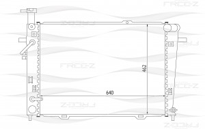 Радиатор HYUNDAI Tucson 04- KK0233 KK0233 FREE Z