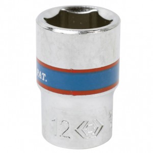 головка торцевая! стандартная шестигранная 1/4', 12 мм\ 233512M KING TONY