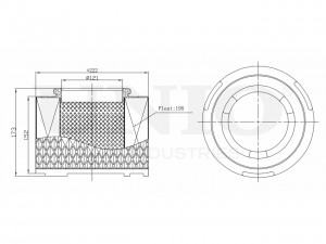 Фильтр воздушный FLT-10017 UNIO