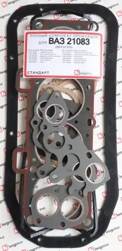 Набор прокладок двигателя для а/м ВАЗ 21083 полный "КВАДРАТИС" 82,0 (Стандарт) KVP21083100206402 KVADRATIS