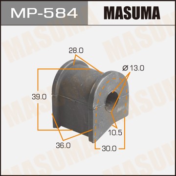 втулка стабилизатора заднего центр.!\ Toyota Carina AT190/ST191 93-96 MP584 MASUMA