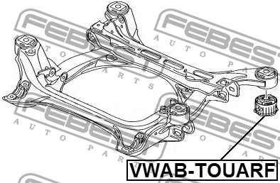 Сайлентблок VWAB-TOUARF VWAB-TOUARF FEBEST