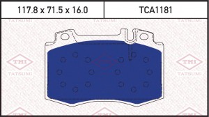 Колодки тормозные дисковые передние MERCEDES W163/W220 98- TCA1181 TCA1181 TATSUMI