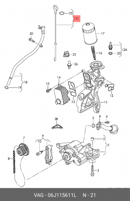 щуп масляный!\ Audi,VW all 06J 115 611 L VAG