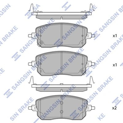 Тормозная колодка HAVAL JOLION SP2932 SP2932 SANGSIN